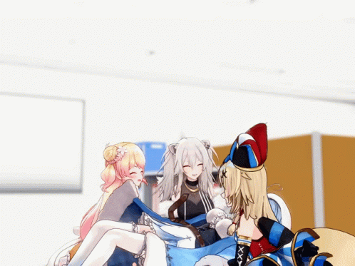 Hip Hip Hooray Anime Girls GIF