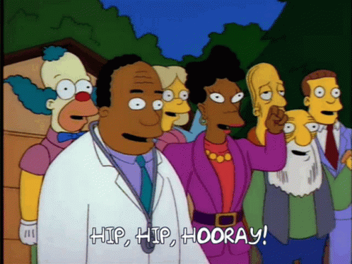 Dr. Hibbert Hip Hip Hooray GIF