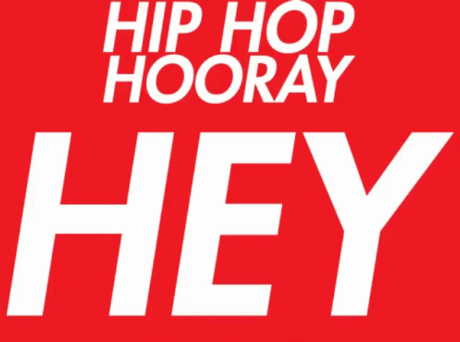 Hip Hip Hooray Text GIF