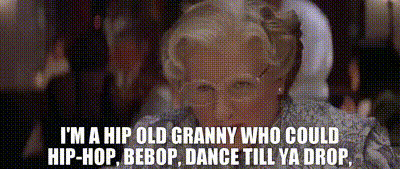 Hip Hop Mrs Doubtfire GIF