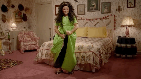 Amy Sedaris Dancing Hip Thrust GIF