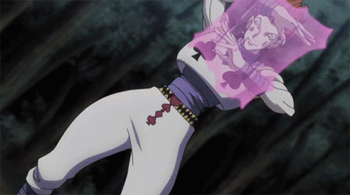 Hisoka Blocking Gotoh Coins GIF