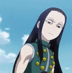 Hisoka Illumi Staring GIF