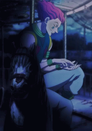Hisoka Shuffling Cards GIF