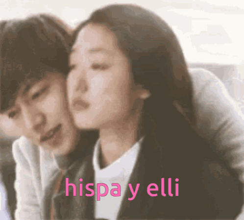 Hispana Y Elli On Pink GIF