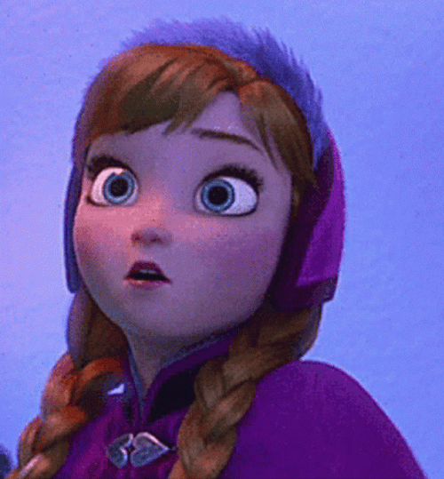 Hissing Frozen Anna GIF