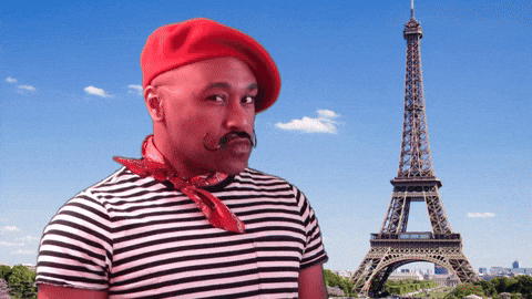Historical France Landmark Eiffel Tower Robert Blackmon Pose GIF