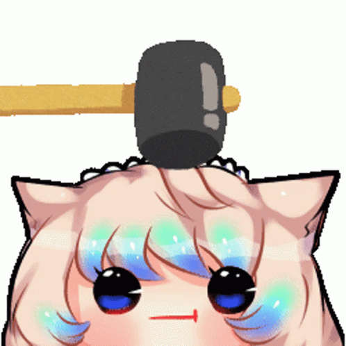 Hit Stick Anime Girl Bonk GIF