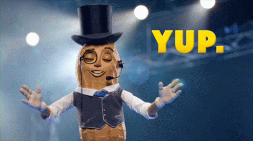 Hit The Nail On The Head Mr Peanut GIF