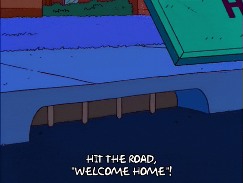 Hit The Road Welcome Home GIF