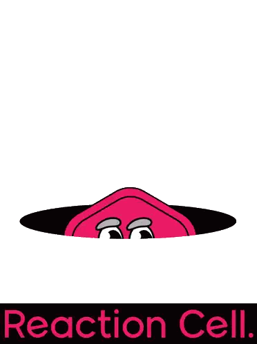 Hiveact Reaction Cell Logo with Cartoon Character