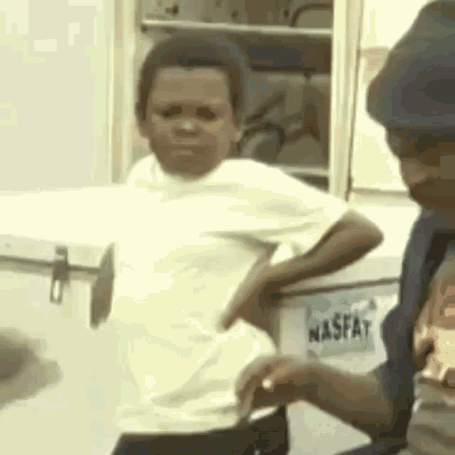 Hmmm African Kid Observing Looking Around GIF