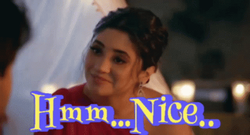 Hmmm Nice Anandi Nodding GIF