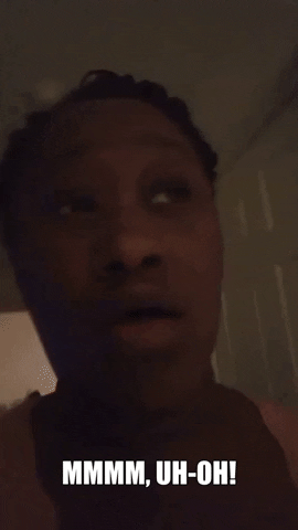 Hmmm Uh-oh Curious GIF