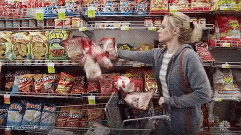 Hoarders In Grocery Store GIF