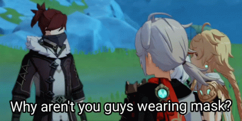 Genshin Impact Treasure Hoarder With Kazuha And Lumine GIF