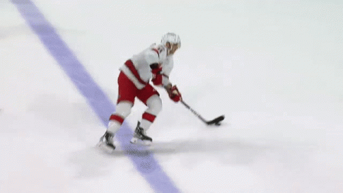 Hockey Game in Front of App Advertisement