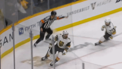 Hockey Game In Front Of Fifth Wall GIF