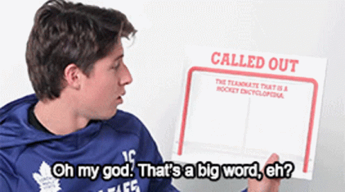 Hockey Game In Front Of Little Caesars Ad GIF