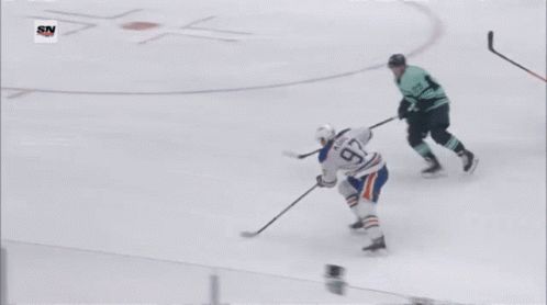 Hockey Game In Front Of Wafd Bank Wall GIF