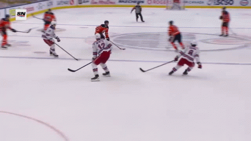 Hockey Game On Ice Rink With SN GIF