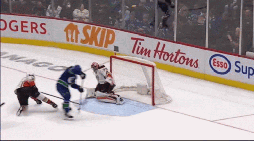 Hockey Game Sponsored By Tim Hortons And Esso GIF