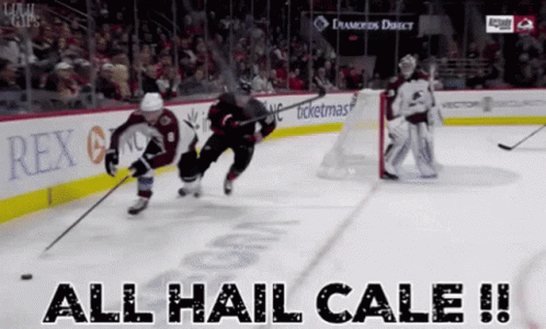 Hockey Game With All Hail Cale GIF