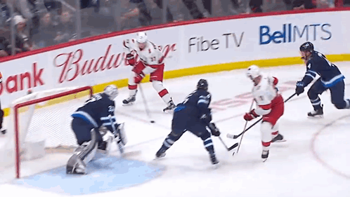 Hockey Game With BellMTS Advertisement