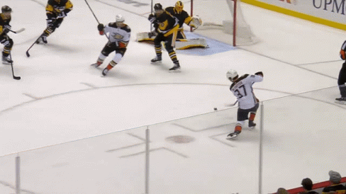 Hockey Game with FedEx Ad