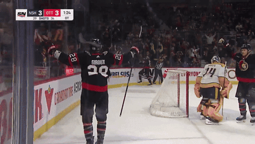 Hockey Game With NHLShop.ca Ice Ads