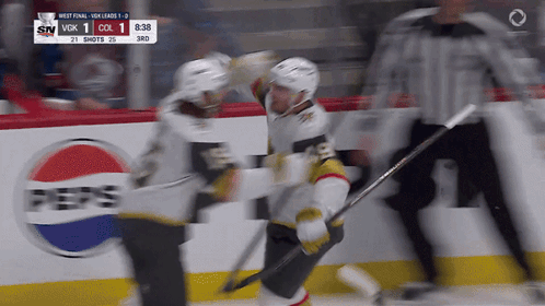 Hockey Game With Pepsi Ad