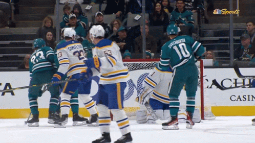 Hockey Game With Sports Sign
