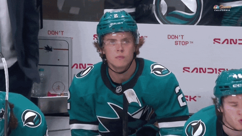 Hockey Player by Don't Stop Sign