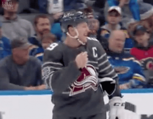 Hockey Player Celebrating Goal