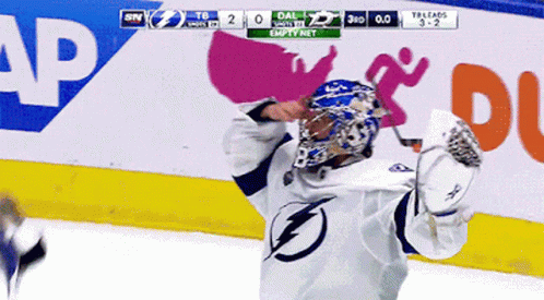 Hockey Player Celebrating Goal