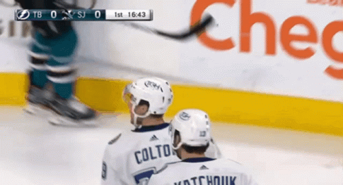 Hockey Player Colto Standing on Ice