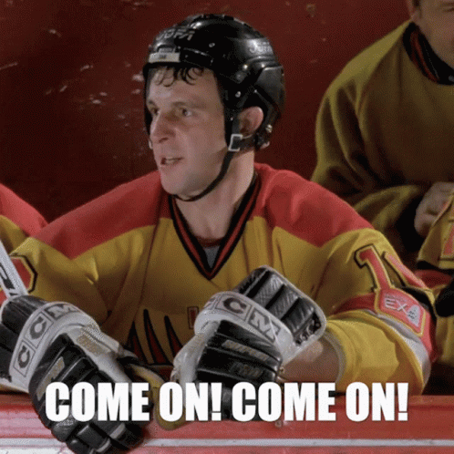 Hockey Player Come On Come On
