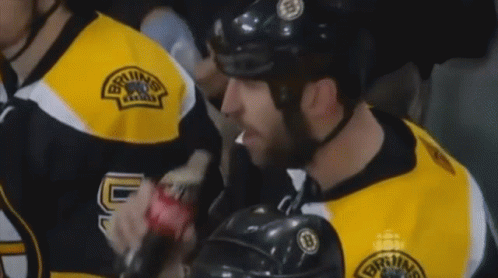 Hockey Player Drinking Coca Cola