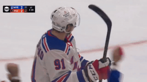 Hockey Player Giving Thumbs Up