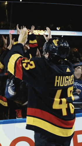 Hockey Player Hughes Jersey