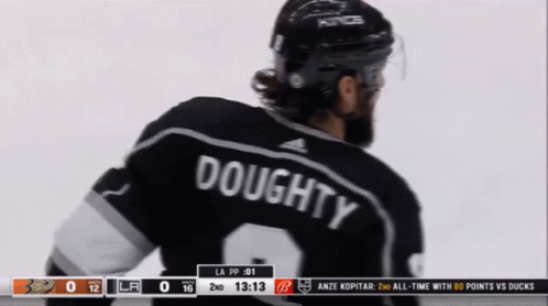 Hockey Player in Doughty Jersey