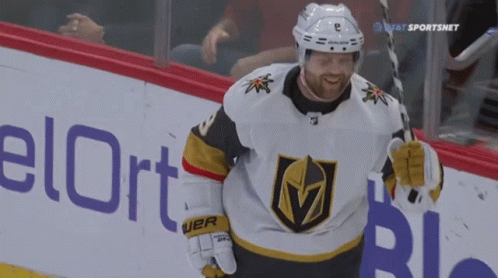 Hockey Player in Front of AT&T Sportsnet Ad