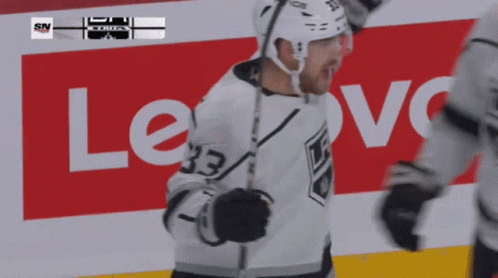 Hockey Player in Front of Lenovo Ad