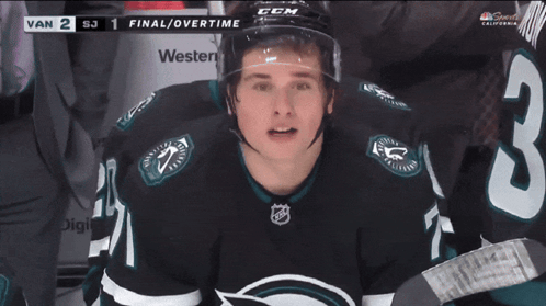 Hockey Player in Jersey Number 3