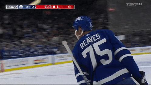Hockey Player in Jersey Number 75