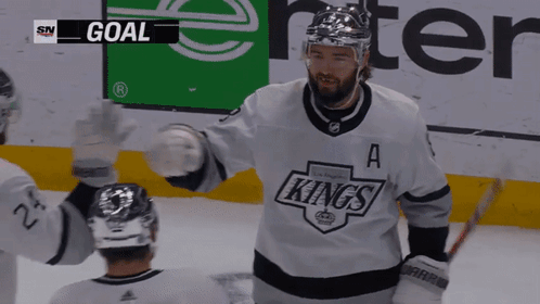 Hockey Player in Kings Jersey
