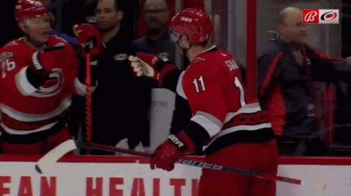 Hockey Player in Number 11 Jersey