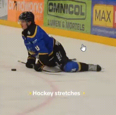 Hockey Player Kneeling on Ice