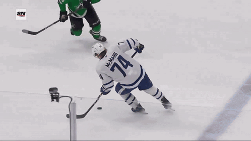Hockey Player Lying on Ice Saying Yes Willow