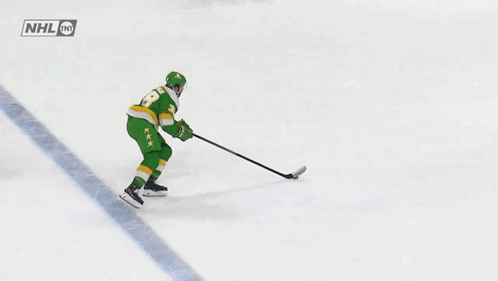 Hockey Player Number 20 Holding Stick